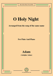Adam-O Holy night cantique de noel,for Flute and Piano
