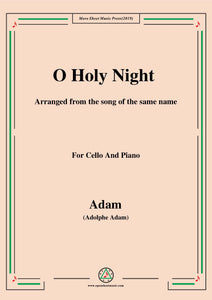 Adam-O Holy night cantique de noel,for Cello and Piano