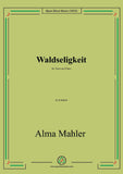 Alma Mahler-Waldseligkeit,in d minor,for Voice and Piano