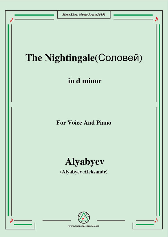 Alyabyev-The Nightingale(Соловей)