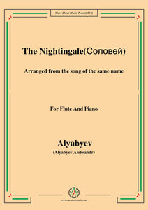 Alyabyev-The Nightingale(Соловей), for Flute and Piano