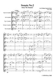 Bach,C.P.E.-Sonata No.2,from 'Six Sonatas',for Saxophone Quintet