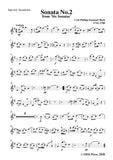 Bach,C.P.E.-Sonata No.2,from 'Six Sonatas',for Saxophone Quintet
