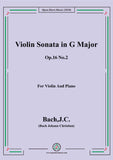 Bach,J.C.-Violin Sonata,Op.16 No.2