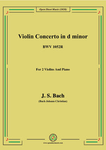 Bach,J.S.-Violin Concerto,in d minor,BWV 1052R