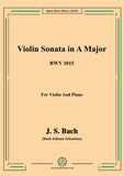 Bach,J.S.-Violin Sonata,in A Major,BWV 1015