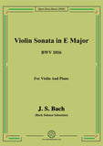 Bach,J.S.-Violin Sonata,in E Major,BWV 1018