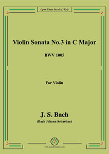 Bach,J.S.-Violin Sonata No.3,in C Major,BWV 1005