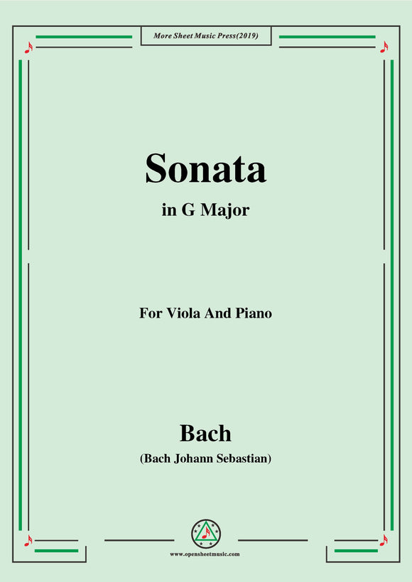 Bach,J.S.-Sonata for Viola da Gamba BWV 1027