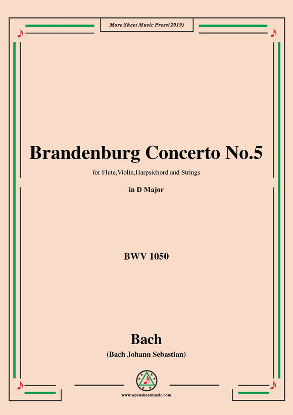 Bach,J.S.-Brandenburg Concerto No.5 in D Major,BWV 1050