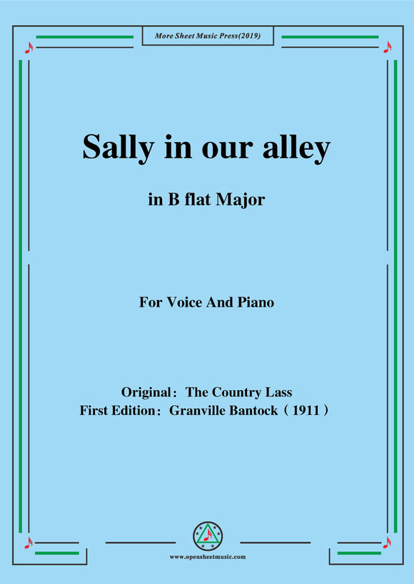 Bantock-Folksong,Sally in our alley