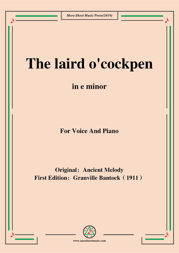 Bantock-Folksong,The laird o'cockpen