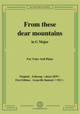Bantock-Folksong,From these dear mountains(Von meinem Bergli)