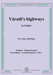 Bantock-Folksong,Varadi's highways(Seprik a Väradi utczát)