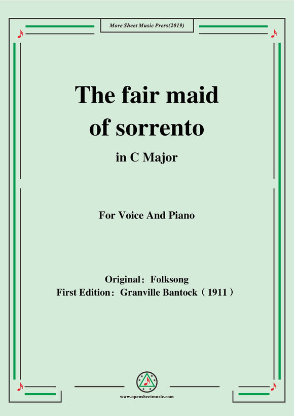 Bantock-Folksong,The fair maid of sorrento(La Vera Sorrentina)