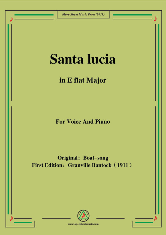 Bantock-Folksong,Santa lucia(Barcarolle)