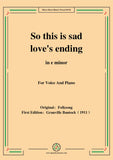 Bantock-Folksong,So this is sad love's ending(Forsi pirchi nun m'ami)