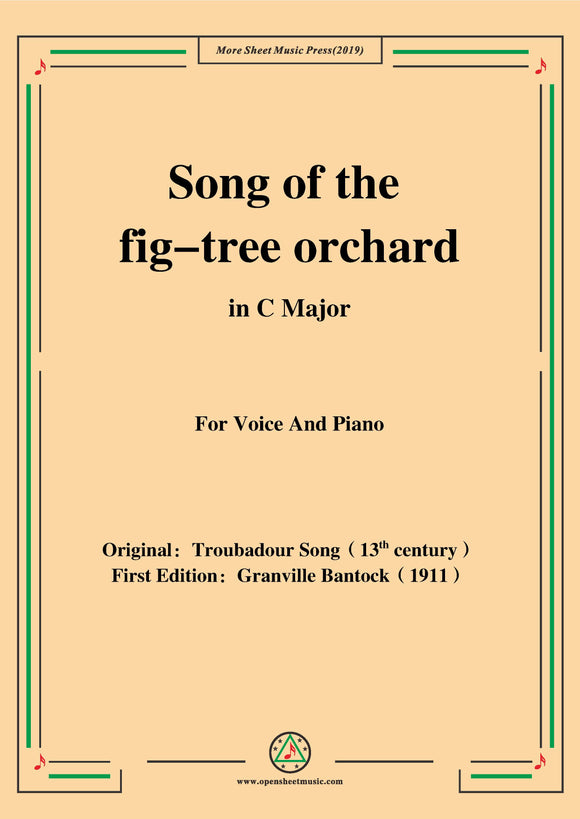 Bantock-Folksong,Song of the fig-tree orchard(Canção de Figueiral)