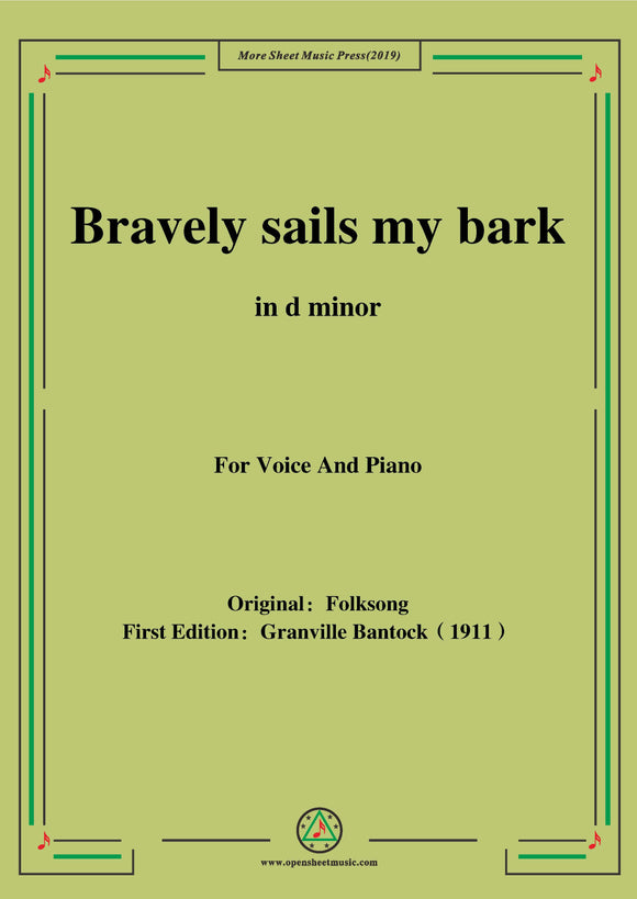 Bantock-Folksong,Bravely sails my bark(Tölf Synir)