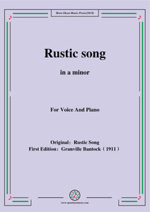 Bantock-Folksong,Rustic song(Durwan's Song)