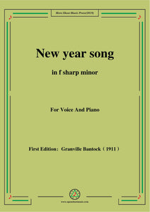 Bantock-Folksong,New year song(Haru-no-uta)
