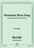 Bartók-Román népi táncok,Sz.56 No.4,Mountain Horn Song