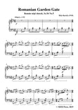 Bartók-Román népi táncok,Sz.56 No.5,Romanian Garden Gate