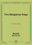 Bartók-Two Hungarian Songs,for Clarinet and Piano