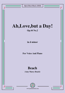 Beach-Ah,Love,but a Day!