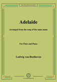 Beethoven-Adelaide,for Flute and Piano