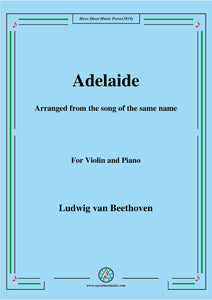 Beethoven-Adelaide,for Violin and Piano