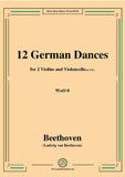 Beethoven-12 German Dances,WoO 8,for 2 Violins and Violoncello(or Cb)