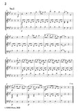 Beethoven-12 German Dances,WoO 8,for 2 Violins and Violoncello(or Cb)