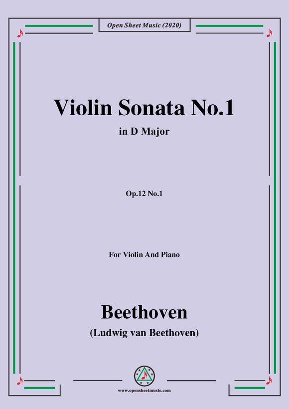 Beethoven-Violin Sonata No.1