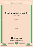 Beethoven-Violin Sonata No.10 in G Major,Op.96,for Violin and Piano