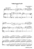 Beethoven-Violin Sonata No.10 in G Major,Op.96,for Violin and Piano