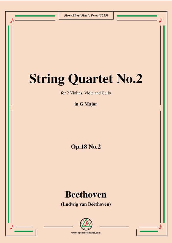 Beethoven-String Quartet No.2 in G Major,Op.18 No.2