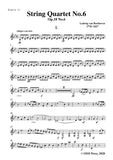 Beethoven-String Quartet No.6 in B flat Major,Op.18 No.6
