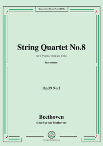 Beethoven-String Quartet No.8 in e minor,Op.59 No.2