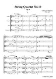Beethoven-String Quartet No.10 in E flat Major Op.74