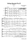 Beethoven-String Quartet No.12 in E flat Major,Op.127