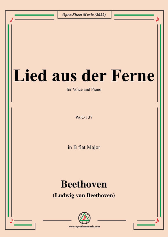 Beethoven-Lied aus der Ferne,WoO 137