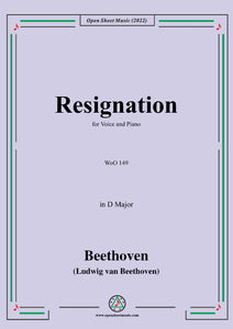 Beethoven-Resignation,WoO 149