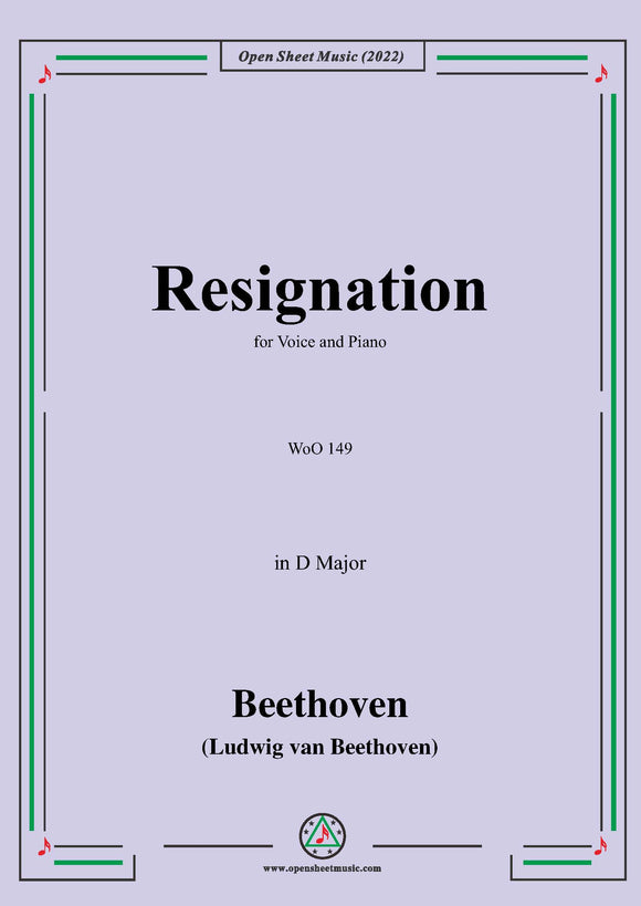 Beethoven-Resignation,WoO 149