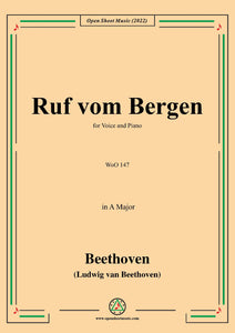 Beethoven-Ruf vom Bergen,WoO 147