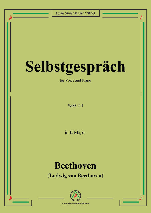 Beethoven-Selbstgesprach,WoO 114