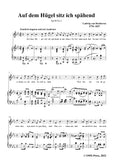 Beethoven-Auf dem Hugel sitz ich spahend,Op.98 No.1,in E flat Major