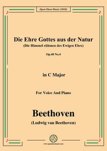 Beethoven-Die Ehre Gottes aus der Natur,Op.48 No.4