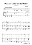 Beethoven-Die Ehre Gottes aus der Natur,Op.48 No.4
