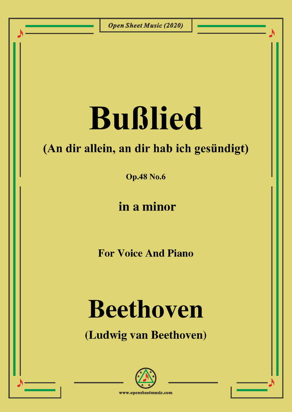 Beethoven-Bußlied